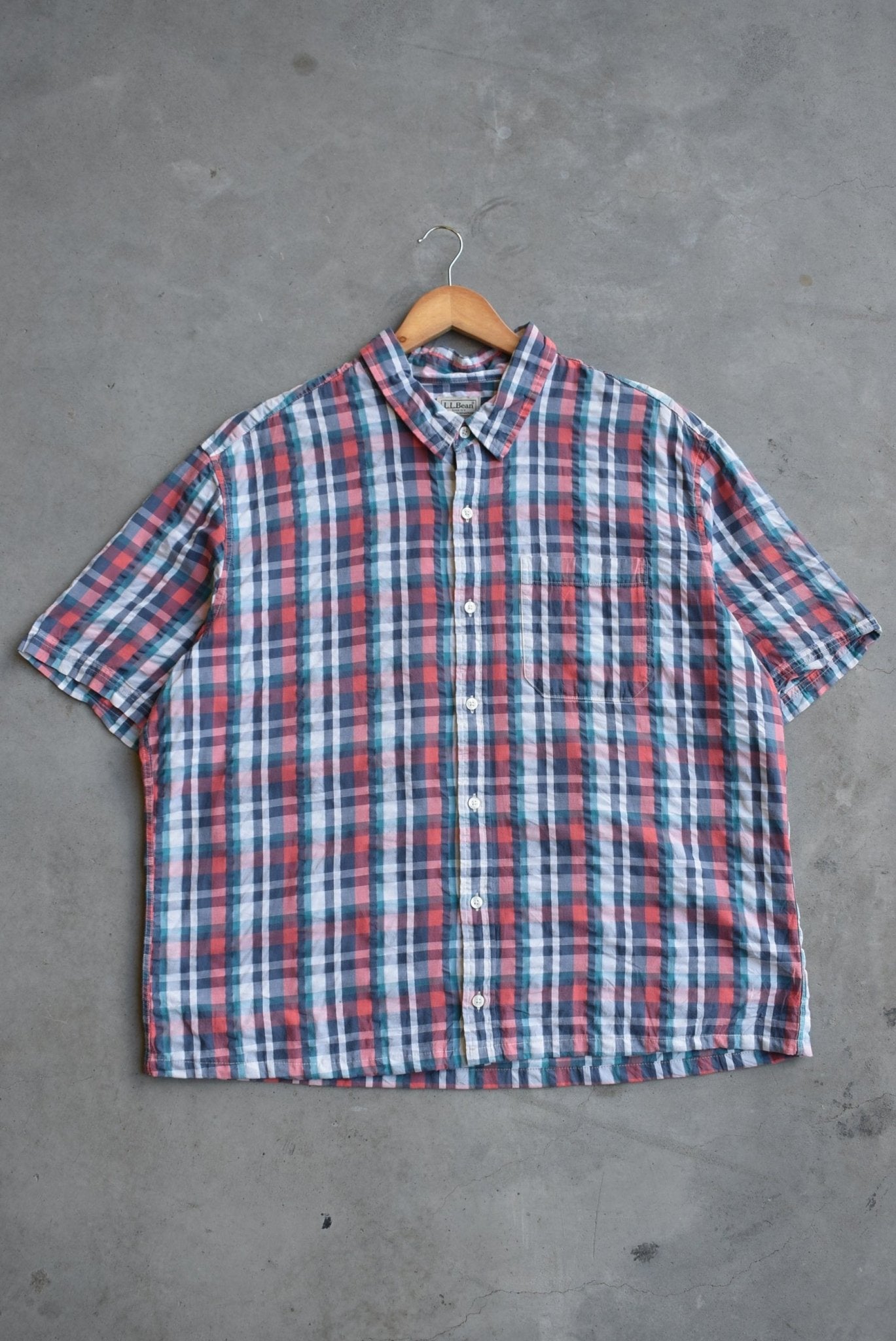 L.L. Bean Cropped Button Up — 2000s (XL) - Retrospective Store