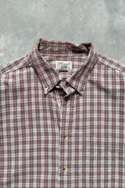 L.L. Bean Red Cropped Long Sleeve Button Up — 2000s (L) - Retrospective Store