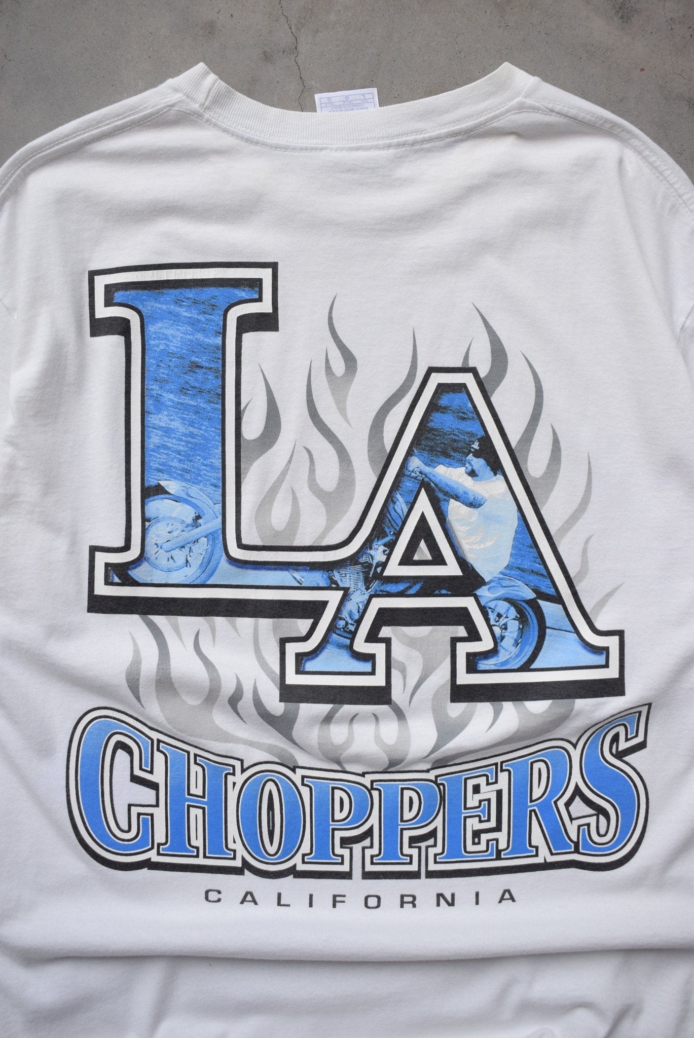Los Angeles Choppers White Graphic Tee — 2000s (M/L) - Retrospective Store