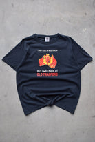 Manchester United FC Black Graphic Tee — 2000s (L) - Retrospective Store