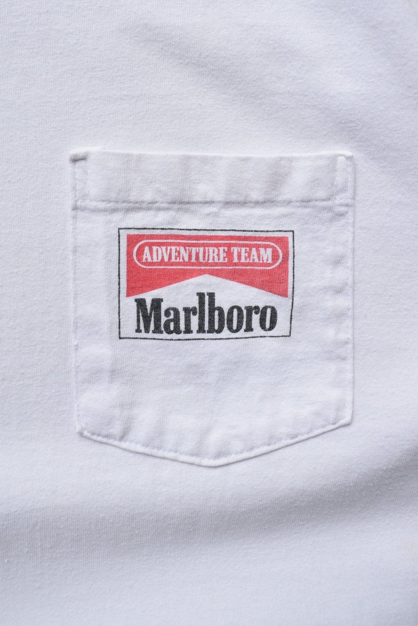 Marlboro Adventure Team White Graphic Tee — 1990s (L) - Retrospective Store