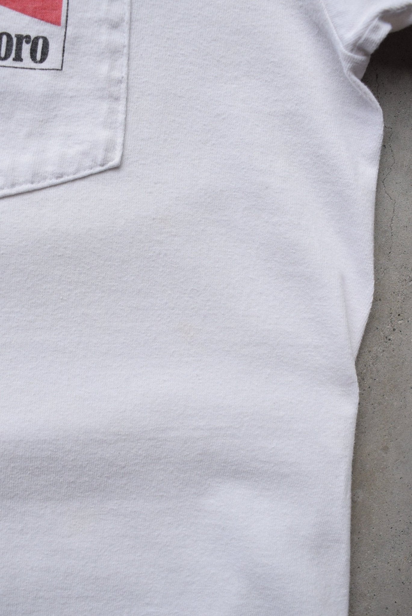 Marlboro Adventure Team White Graphic Tee — 1990s (L) - Retrospective Store