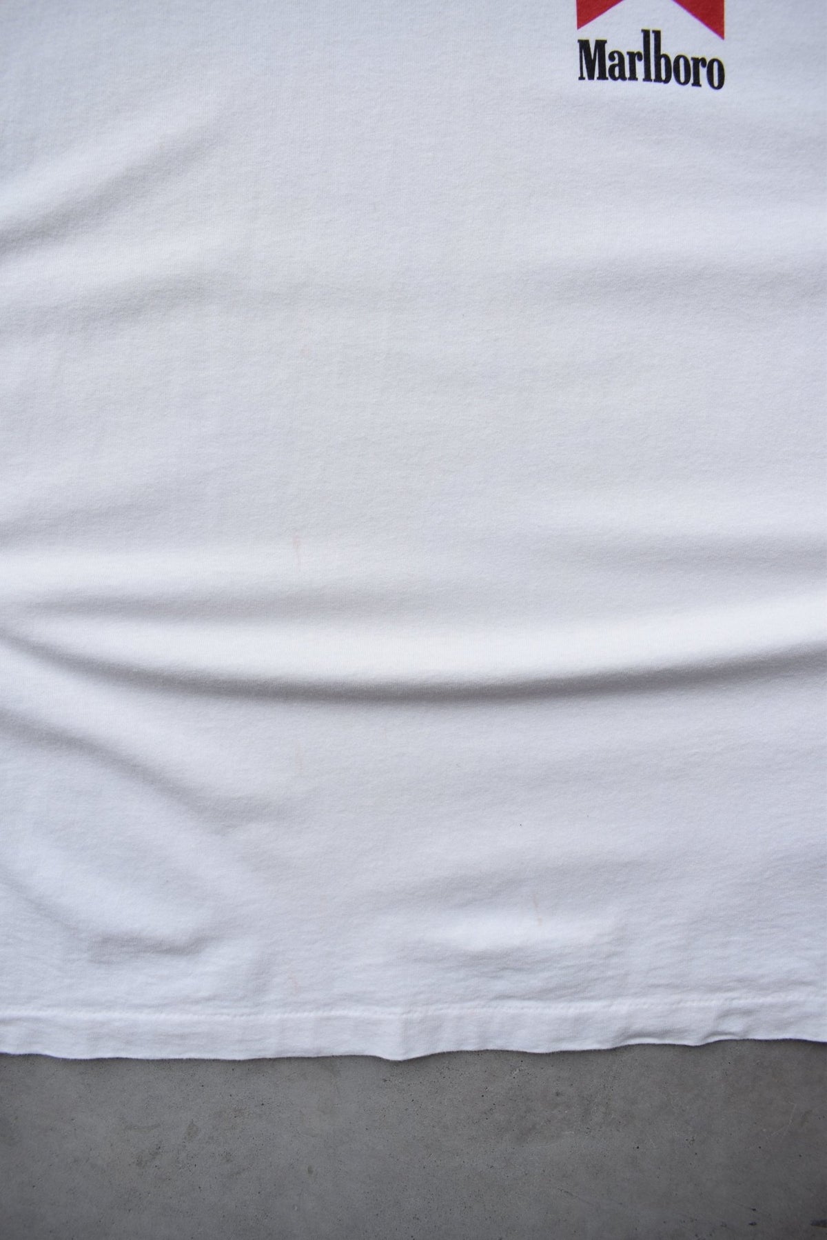Marlboro White Graphic Tee — 1990s (XL) - Retrospective Store