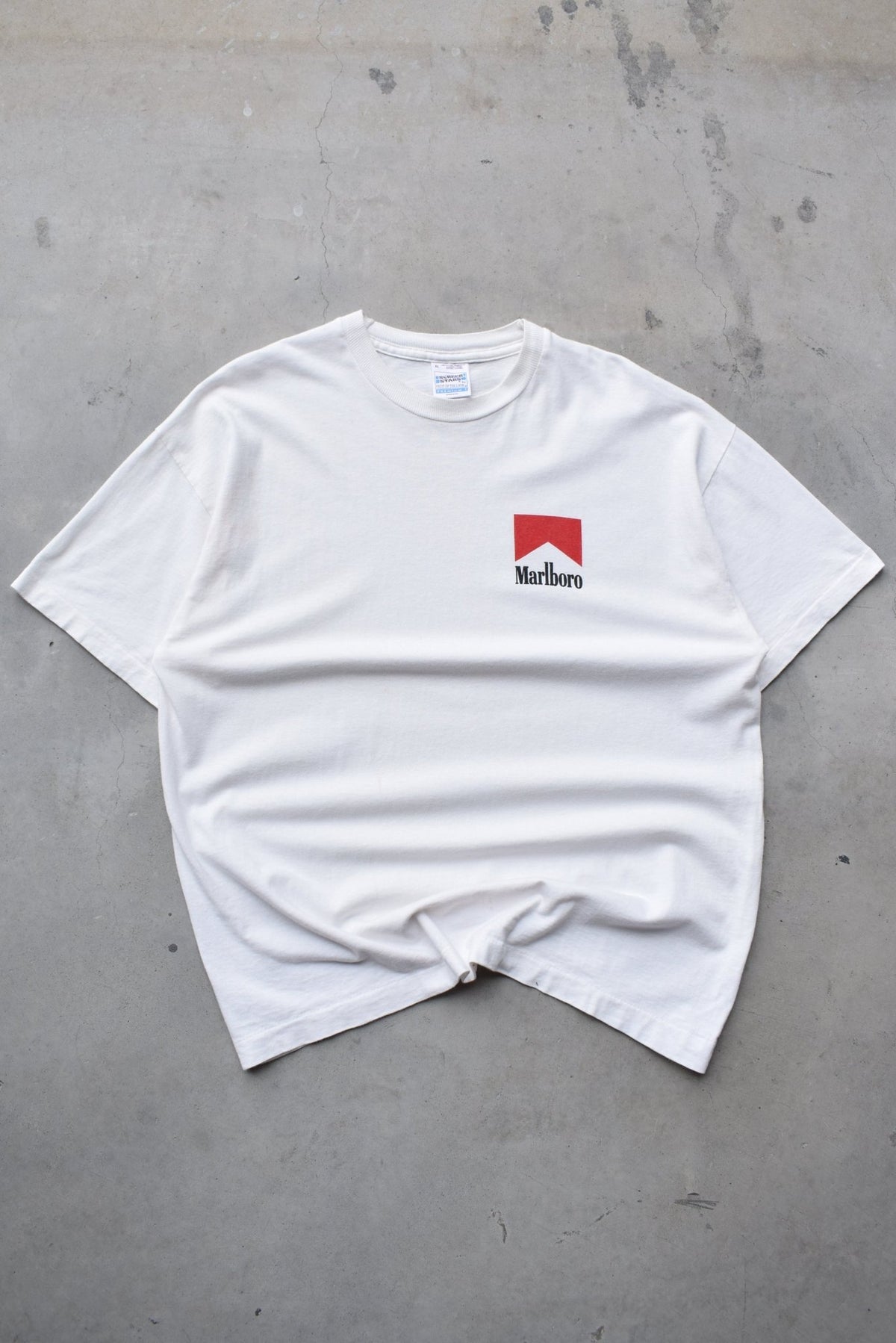 Marlboro White Graphic Tee — 1990s (XL) - Retrospective Store