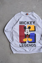 Mickey Legends Grey Crewneck — 2000s (M/L) - Retrospective Store