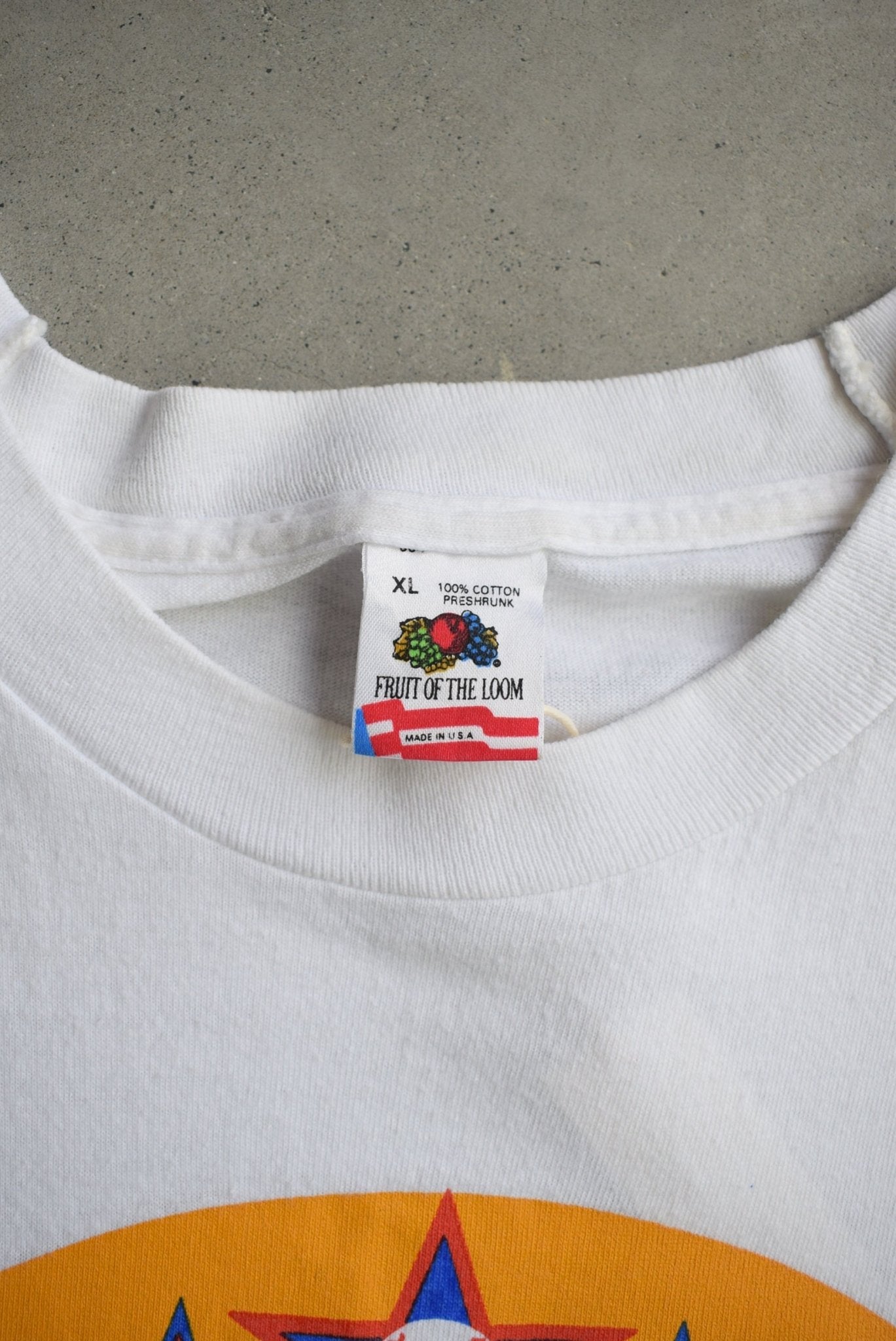 Microsoft All-Stars Baseball White Graphic Tee — 1990 (L) - Retrospective Store