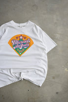 Microsoft All-Stars Baseball White Graphic Tee — 1990 (L) - Retrospective Store
