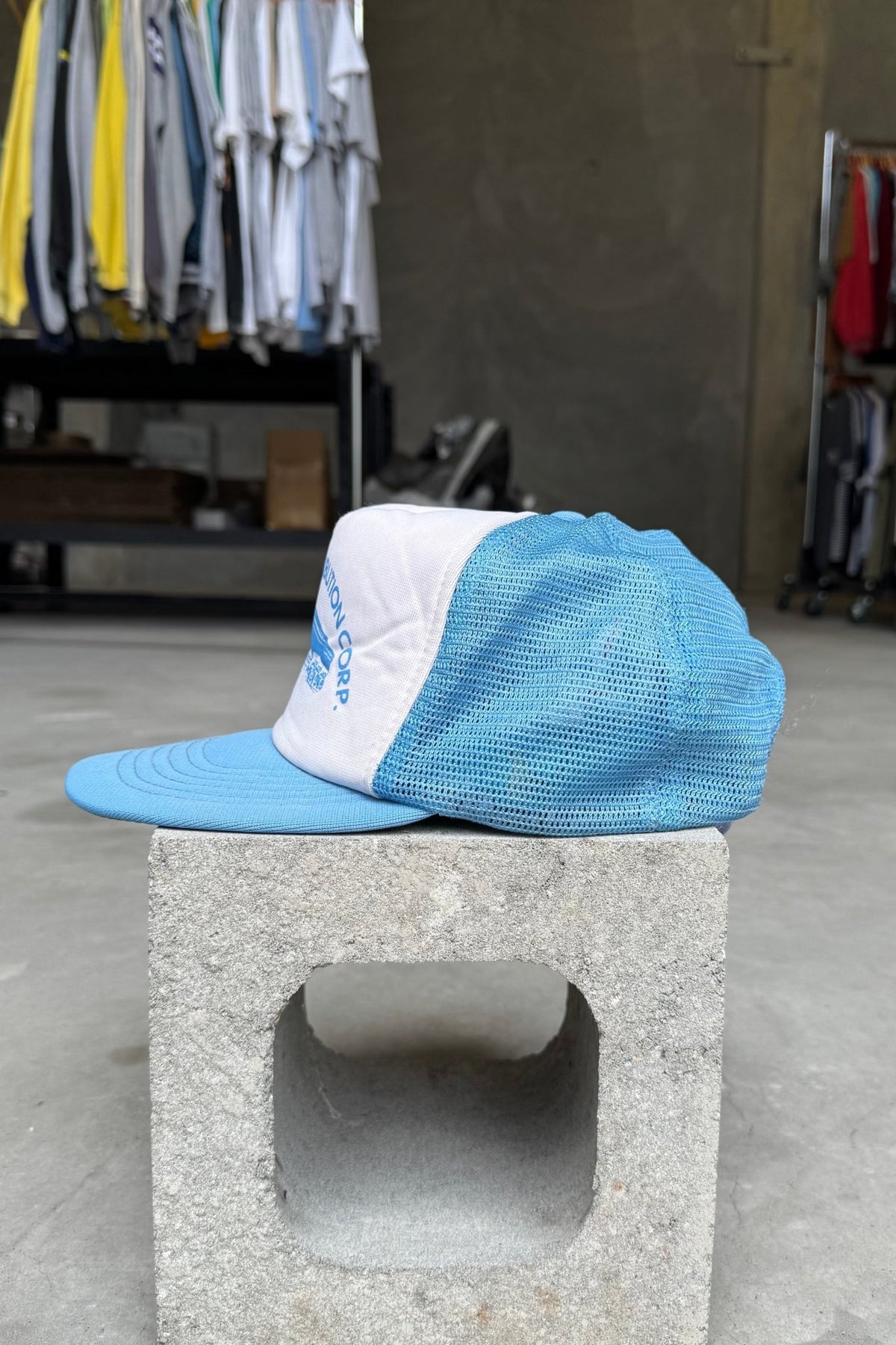 Mid Gulf Distribution Corp. Blue & White Hat — 1990s - Retrospective Store