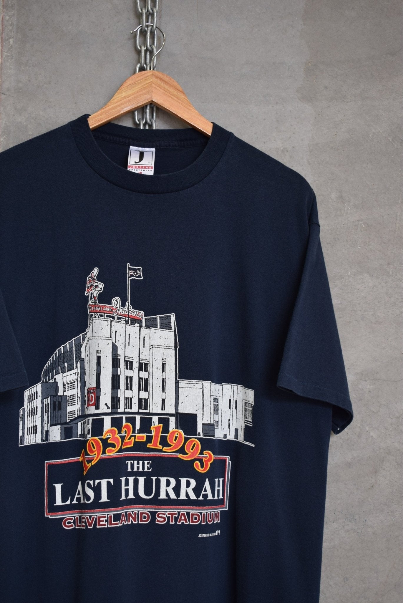 MLB Cleveland Stadium 'Last Hurrah' Tee — 1993 (XL) - Retrospective Store