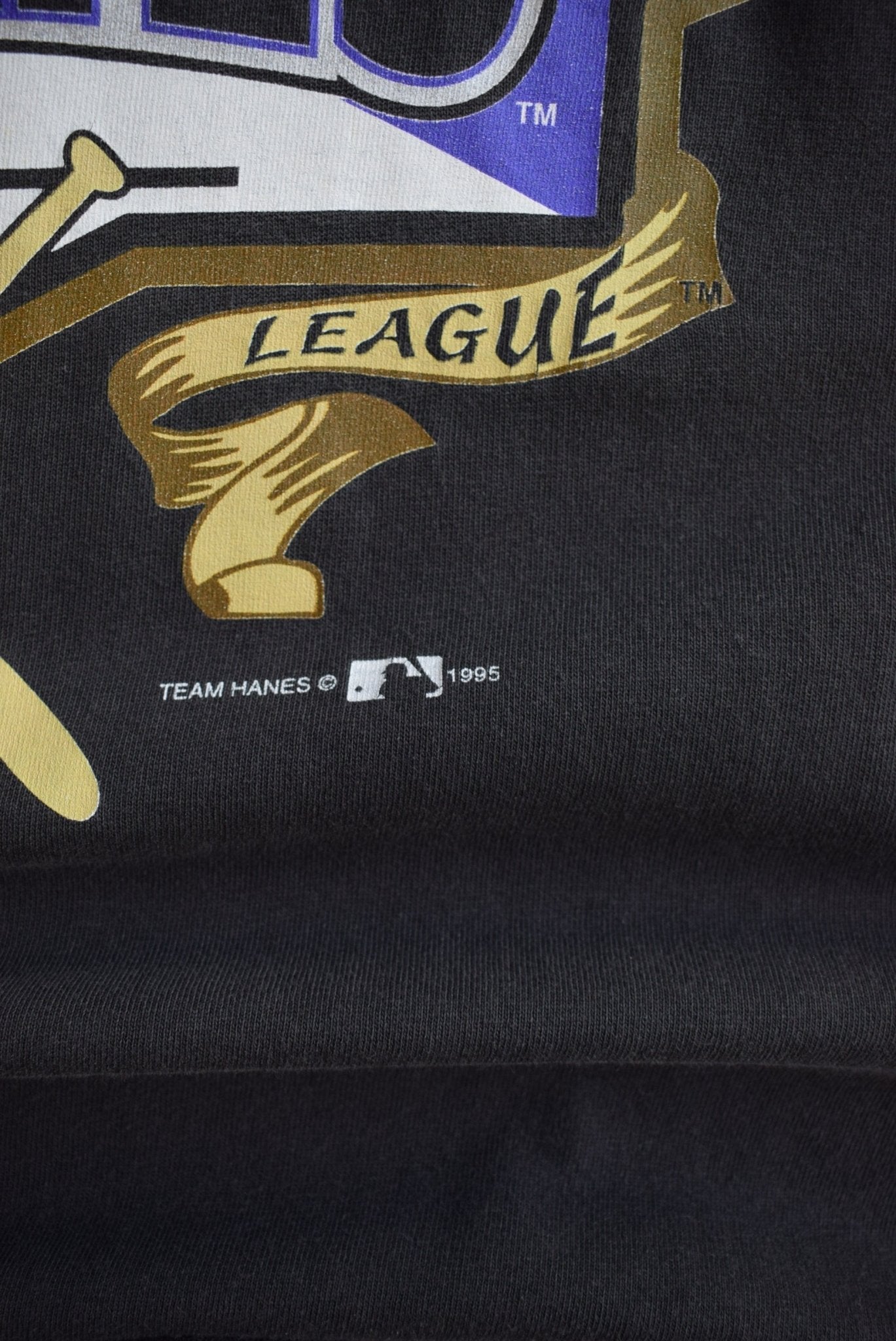 MLB Colorado Rockies Black Graphic Tee — 1995 (M) - Retrospective Store