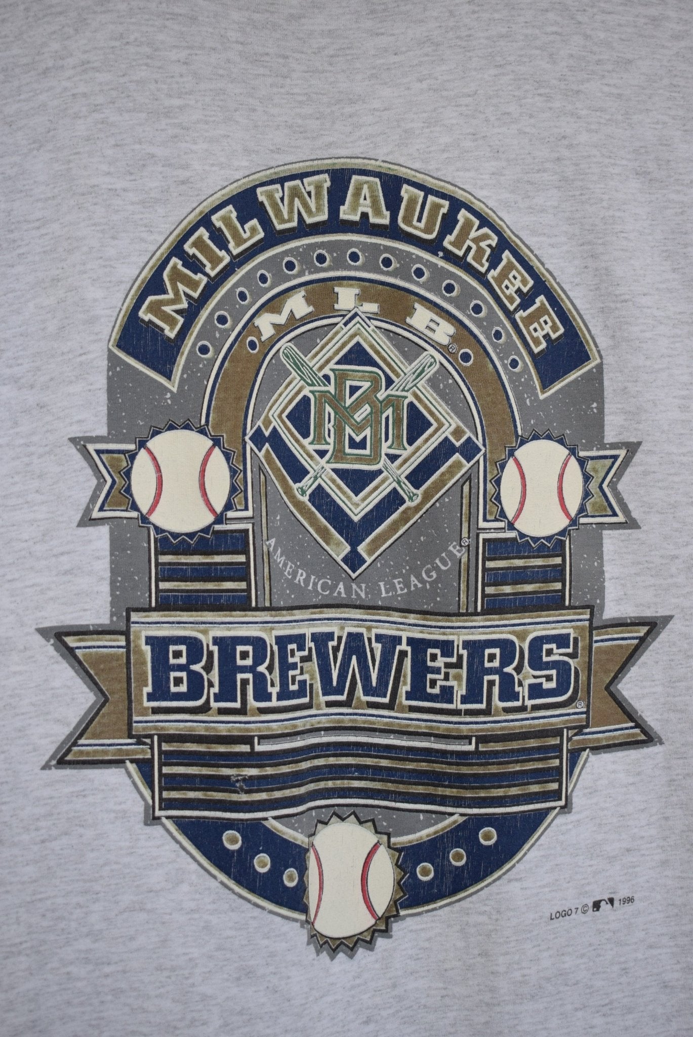 MLB Milwaukee Brewers Tee — 1996 (S/M) - Retrospective Store
