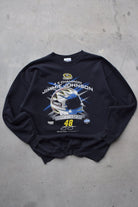 NASCAR 4x Champion Jimmie Johnson Black Graphic Crewneck — 2009 (L) - Retrospective Store