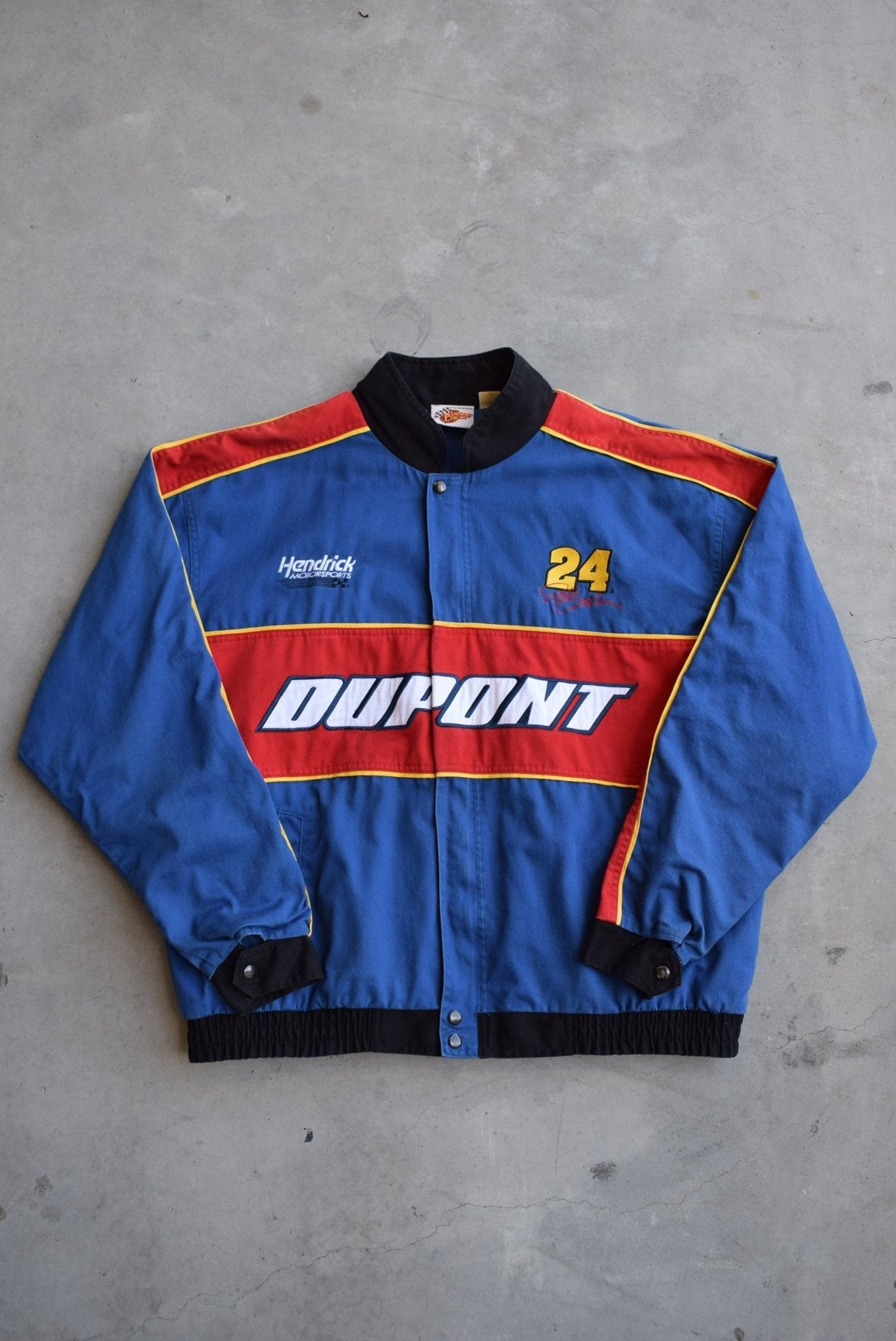 NASCAR Dupont Racing Red & Blue Embroidered Jacket — 2000s (XL) - Retrospective Store