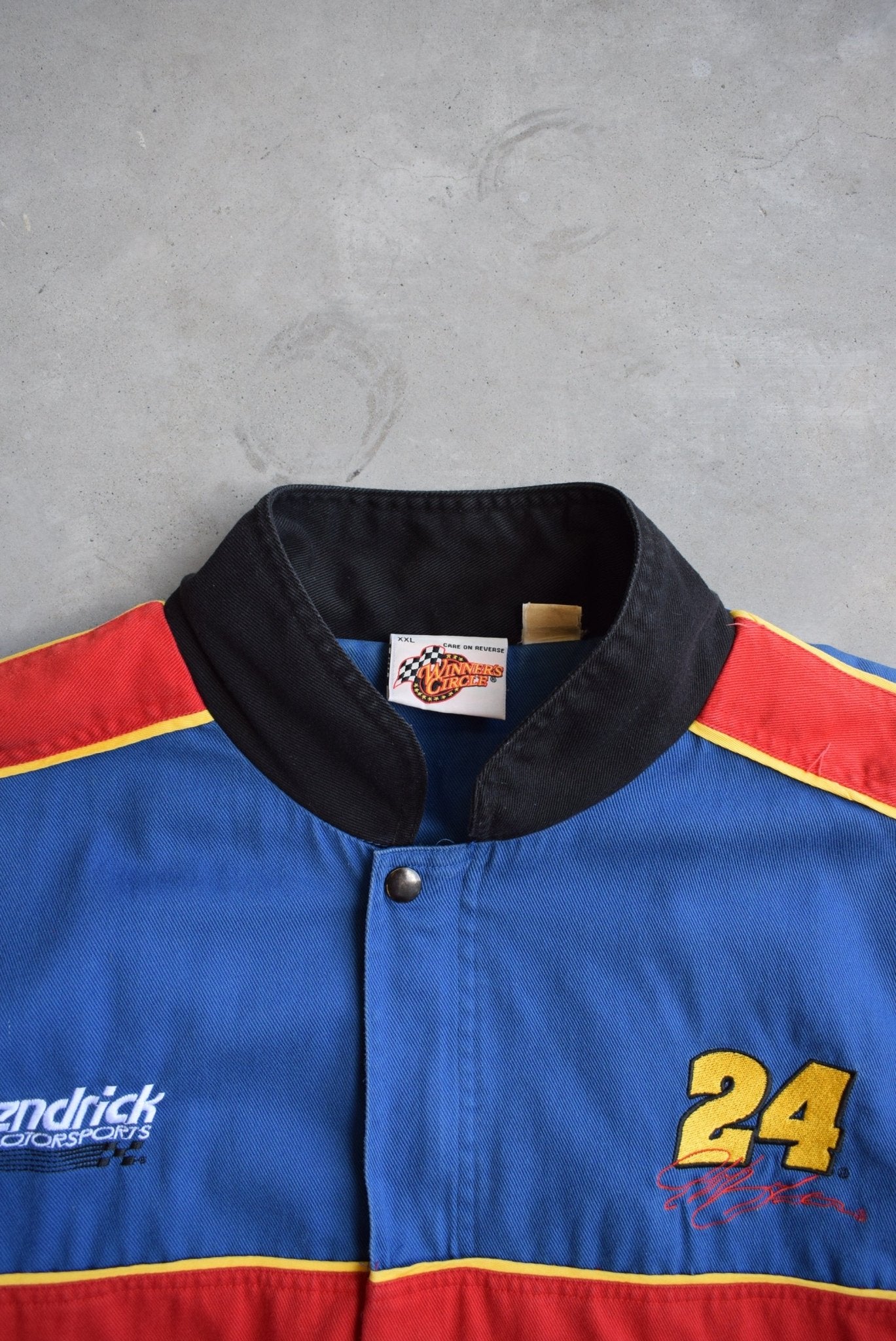 NASCAR Dupont Racing Red & Blue Embroidered Jacket — 2000s (XL) - Retrospective Store