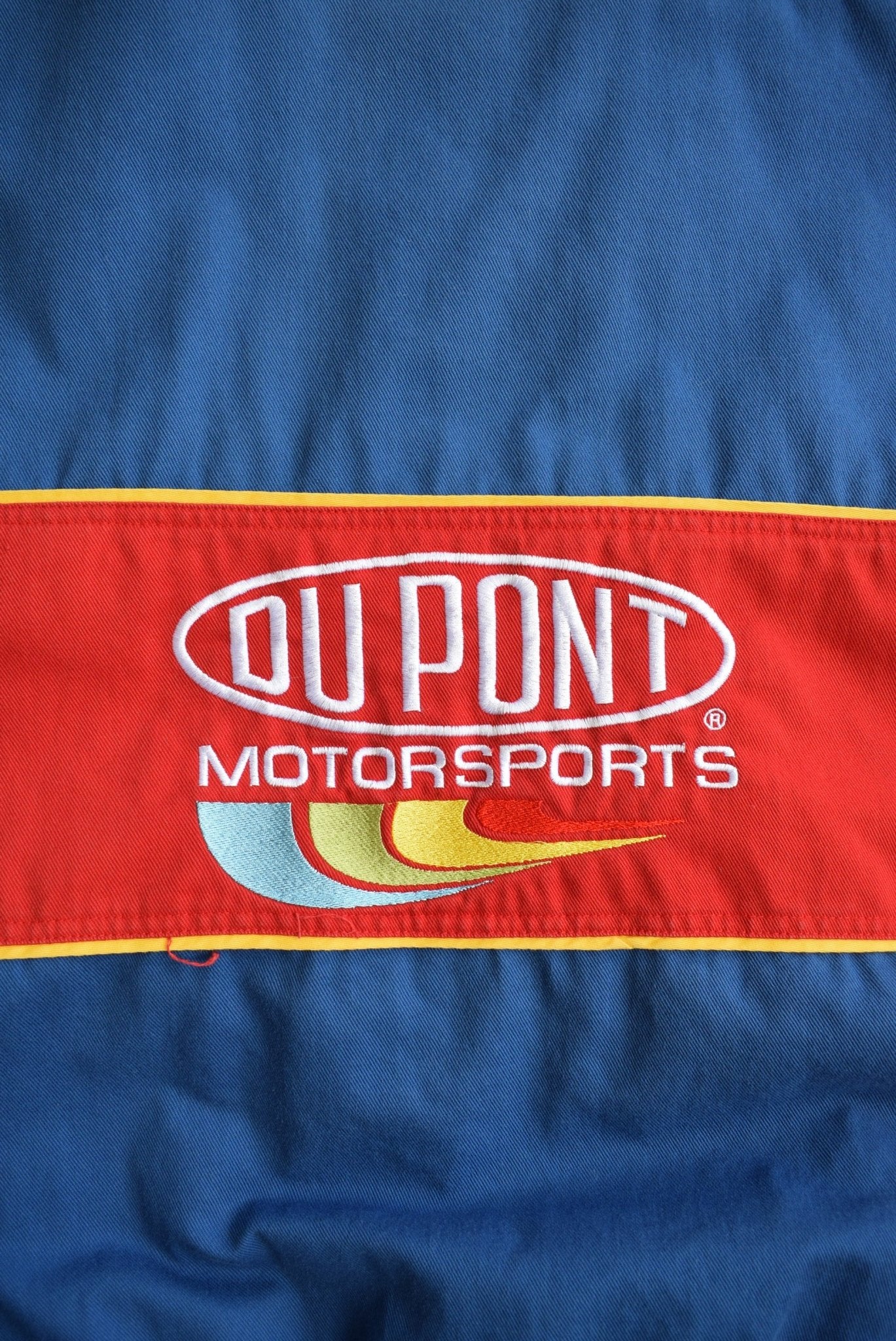 NASCAR Dupont Racing Red & Blue Embroidered Jacket — 2000s (XL) - Retrospective Store