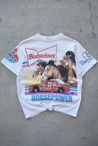 NASCAR x Budweiser White All-Over-Print Tee — 1993 (S) - Retrospective Store