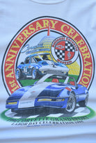 National Corvette Museum White Graphic Tee — 1995 (XL) - Retrospective Store