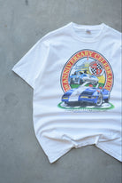 National Corvette Museum White Graphic Tee — 1995 (XL) - Retrospective Store