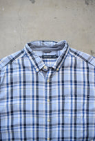 Nautica Baby-Blue Cropped Button Up — 2000s (XL) - Retrospective Store