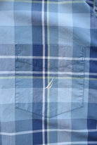 Nautica Blue Cropped Button Up — 2000s (L/XL) - Retrospective Store