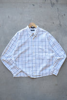 Nautica Cream Cropped Long Sleeve Button Up — 2000s (L) - Retrospective Store