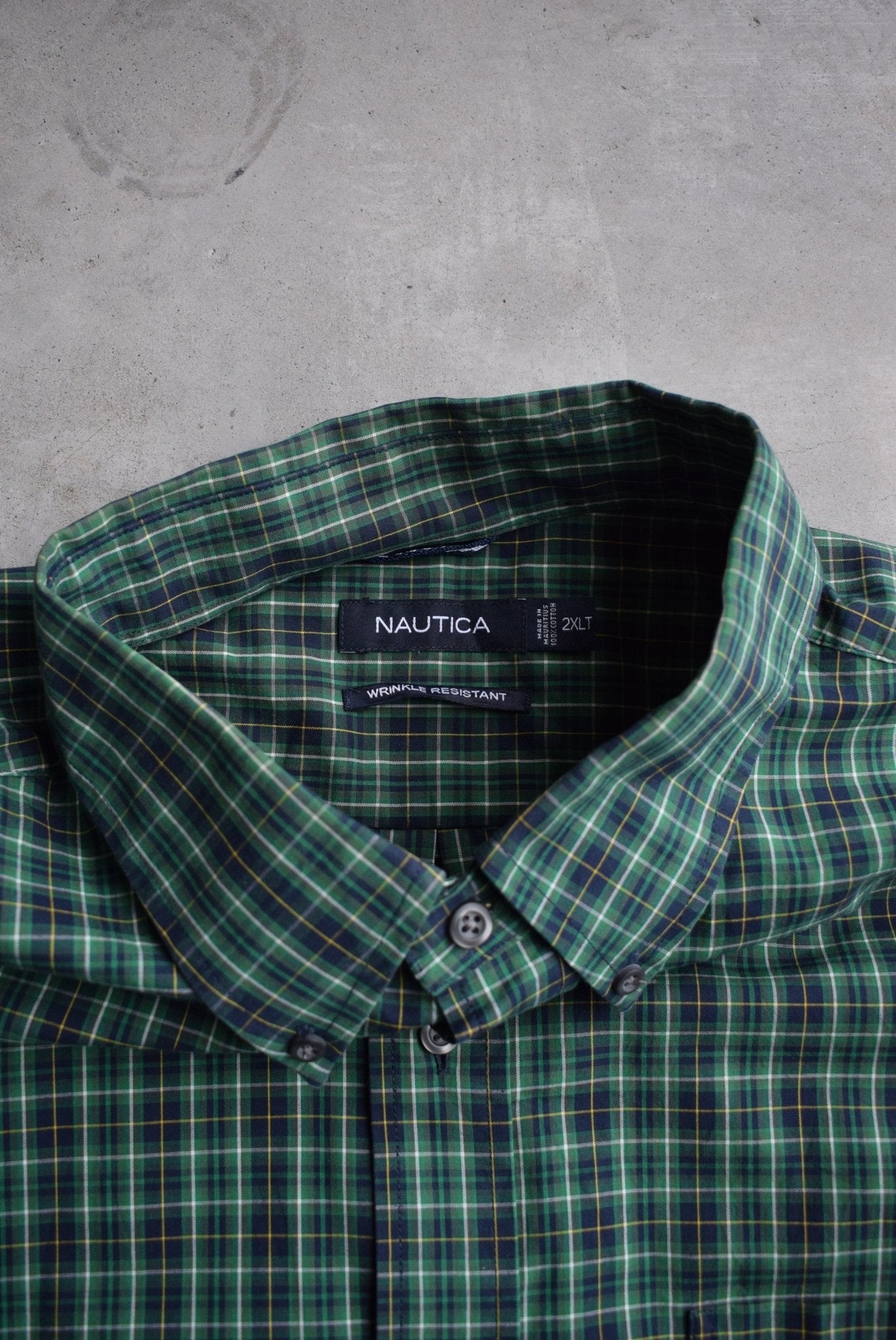 Nautica Cropped Long Sleeve Button Up — 2000s (XXL) - Retrospective Store