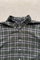 Nautica Green Cropped Long Sleeve Button Up — 2000s (XL) - Retrospective Store
