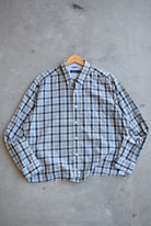 Nautica Grey Cropped Button Up — 2000s (XL) - Retrospective Store