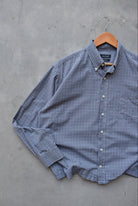 Nautica Grey Cropped Long Sleeve Button Up — 2000s (L) - Retrospective Store