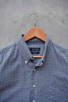 Nautica Grey Cropped Long Sleeve Button Up — 2000s (L) - Retrospective Store