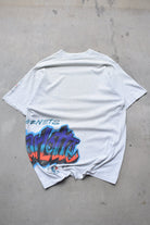 NBA Charlotte Hornets Grey Graphic Tee — 1990s (XL/XXL) - Retrospective Store