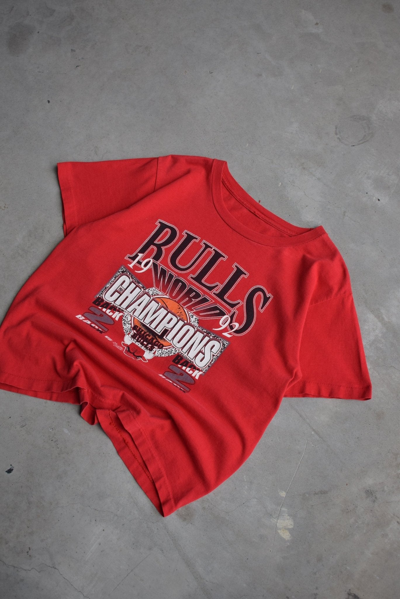 NBA Chicago Bulls World Champions Tee — 1992 (S) - Retrospective Store