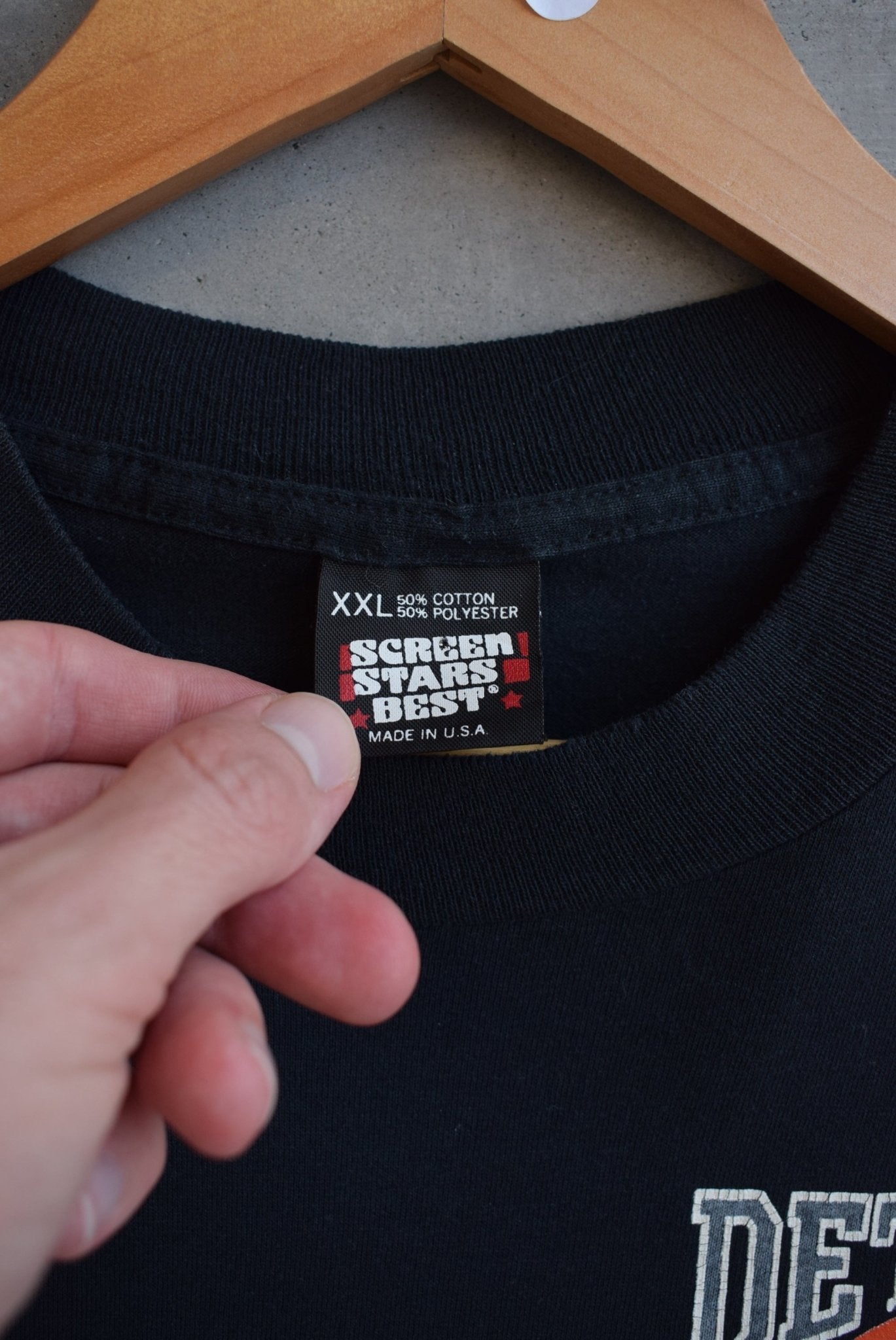 NBA Detroit Pistons 'Bad Boys' Champions Black Tee — 1989 (XL) - Retrospective Store