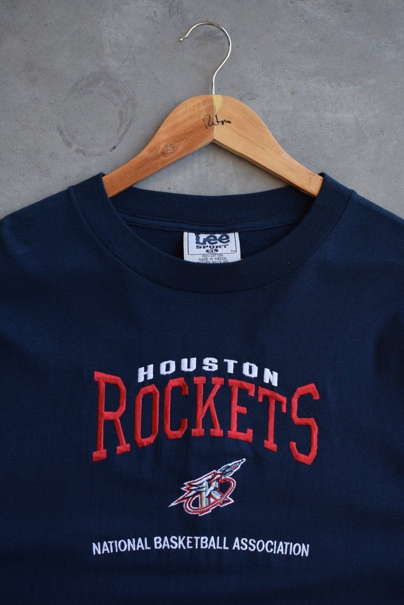 NBA Houston Rockets Embroidered Tee — 2000s (XXL) - Retrospective Store