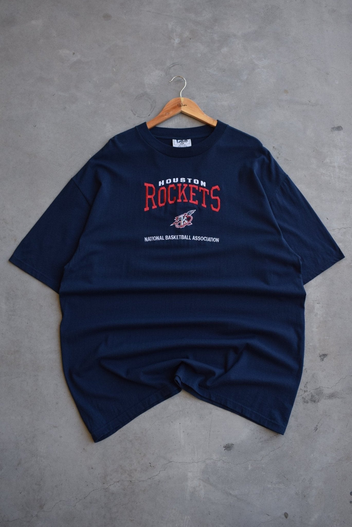 NBA Houston Rockets Embroidered Tee — 2000s (XXL) - Retrospective Store