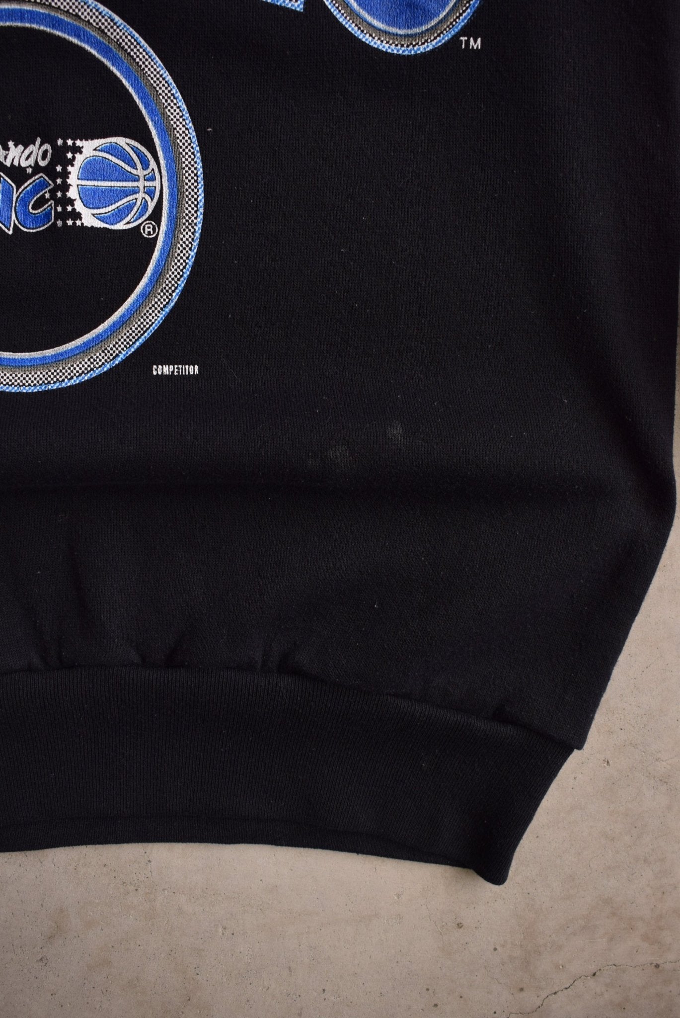 NBA Orlando Magic Black Graphic Crewneck — 1990s (M) - Retrospective Store