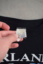 NBA Orlando Magic Black Graphic Crewneck — 1990s (M) - Retrospective Store