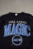 NBA Orlando Magic Black Graphic Crewneck — 1990s (M) - Retrospective Store