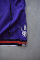NBA Toronto Raptors Purple Basketball Shorts — 1999 (S) - Retrospective Store