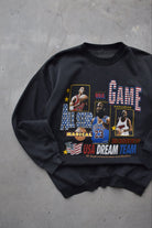 NBA United States Dream Team Black Graphic Crewneck — 1990s (S/M) - Retrospective Store