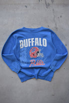 NFL Buffalo Bills Blue Graphic Crewneck — 1992 (M) - Retrospective Store