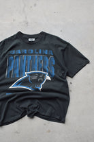 NFL Carolina Panthers Black Graphic Tee — 1993 (XL) - Retrospective Store