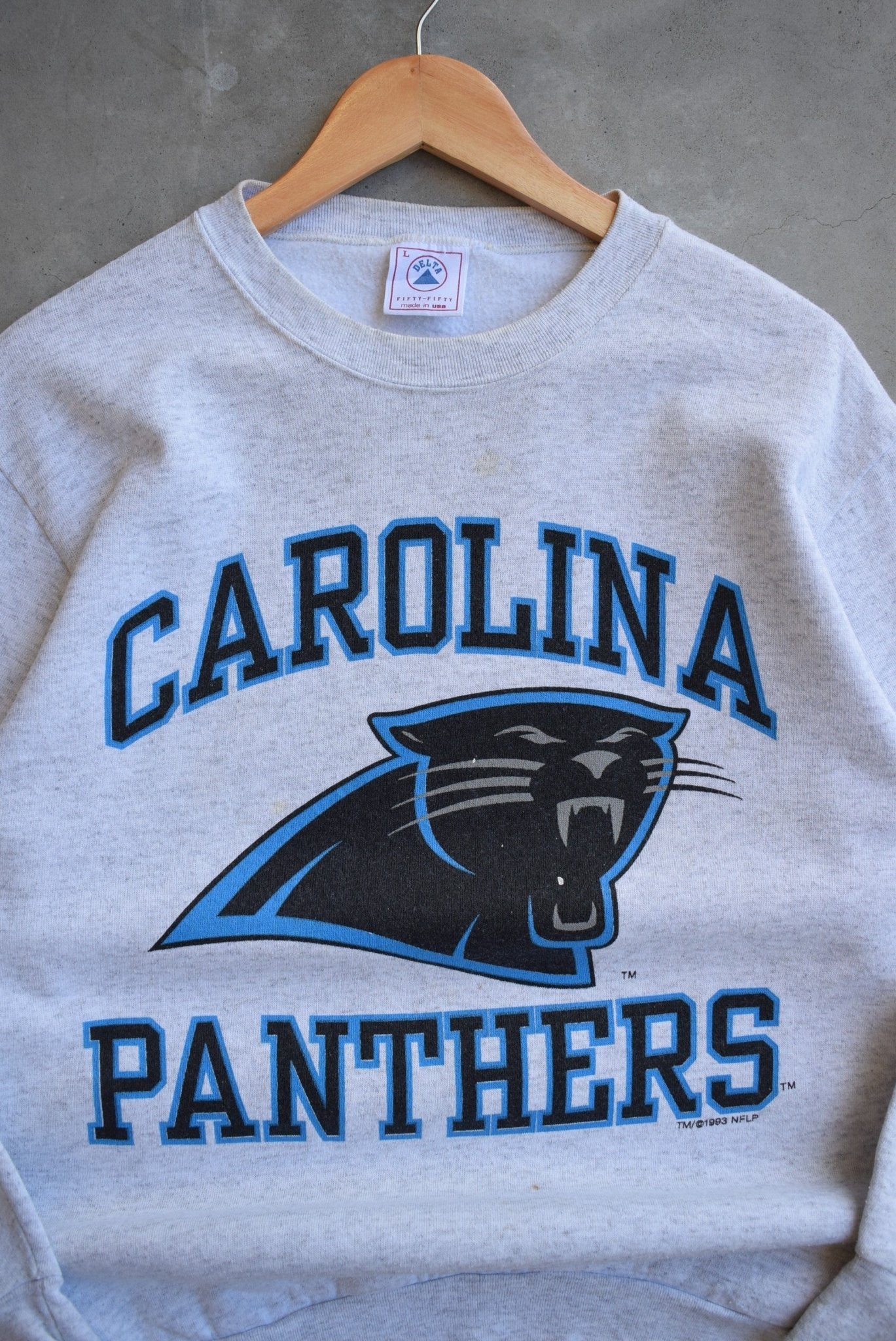 NFL Carolina Panthers Crewneck — 1993 (M) - Retrospective Store