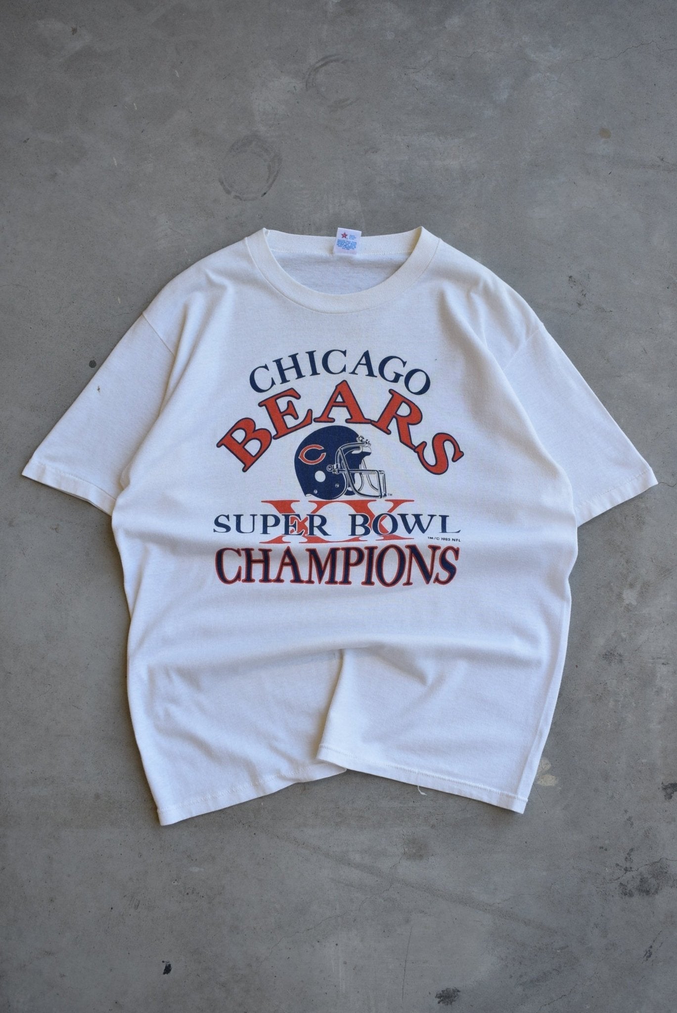 NFL Chicago Bears Superbowl XX Tee — 1985 (M) - Retrospective Store