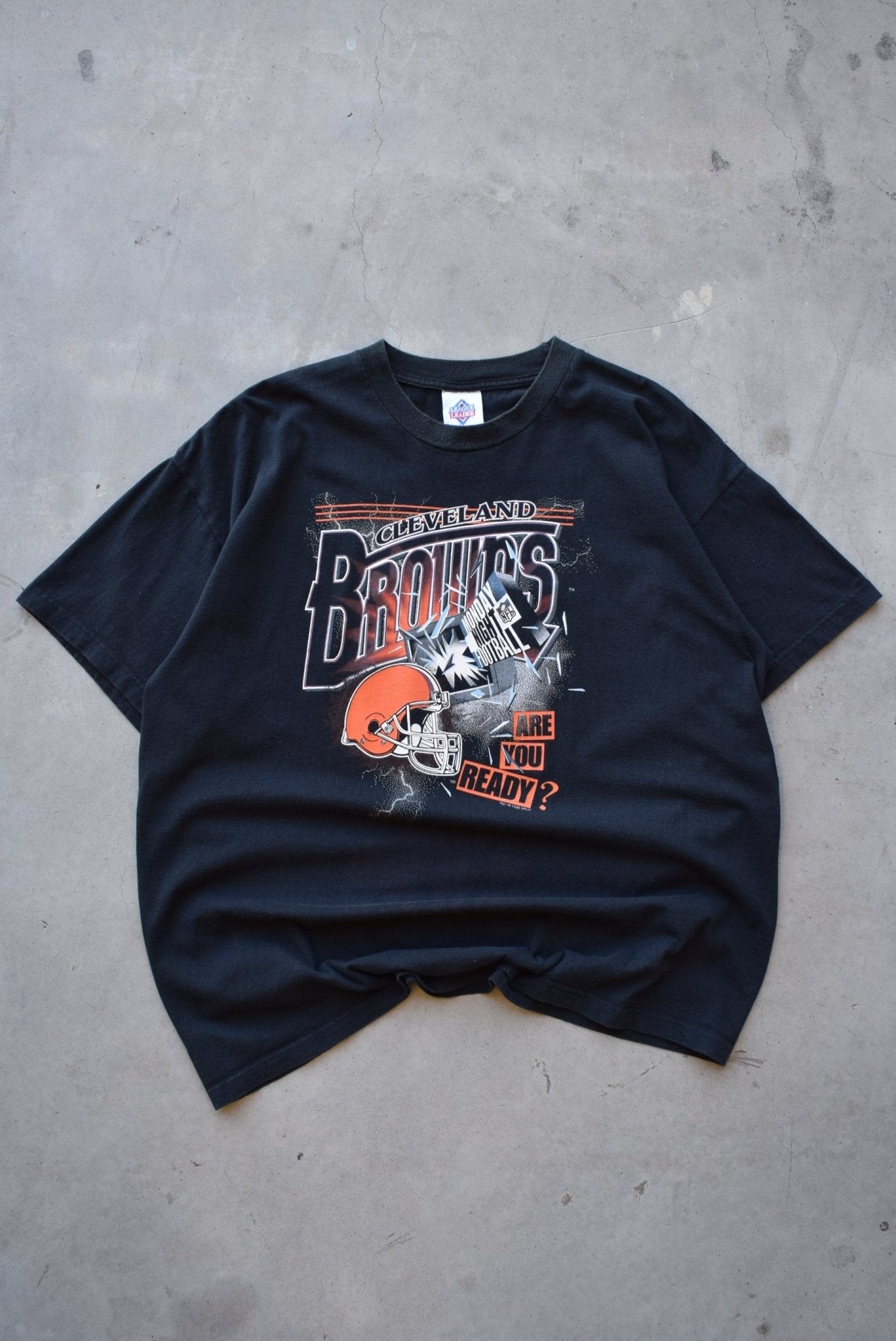NFL Cleveland Browns Black Graphic Tee — 1995 (XL) - Retrospective Store