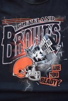 NFL Cleveland Browns Black Graphic Tee — 1995 (XL) - Retrospective Store