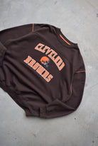 NFL Cleveland Browns Brown Embroidered Crewneck — 2000s (XXL) - Retrospective Store