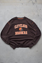 NFL Cleveland Browns Brown Embroidered Crewneck — 2000s (XXL) - Retrospective Store