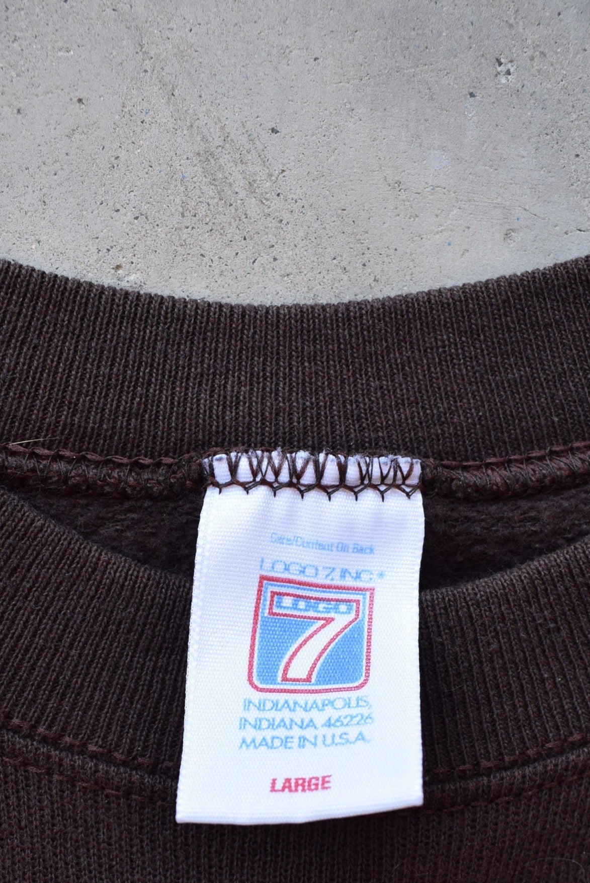 NFL Cleveland Browns Brown Graphic Crewneck — 1990 (S/M) - Retrospective Store