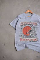 NFL Cleveland Browns Grey Graphic Tee — 2000s (M) - Retrospective Store